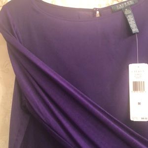 Lauren Ralph Lauren Royal Purple Blouse Medium